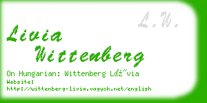 livia wittenberg business card
